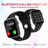 pTron Force X12S Bluetooth Calling Smartwatch, 1.85" Full Touch HD Display, Functional Crown, Real Heart Rate Monitor, SpO2, WatchFaces, 5 Days Battery Life, Fitness Trackers & IP68 Waterproof (Black)