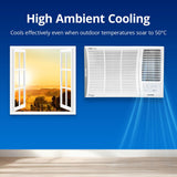 Voltas 185V Vertis Elite A 1.5 Ton 5 Star Inverter Window AC |2-in-1 Adjustable mode| Energy Efficient| Anti dust filter with Anti-Microbial coating | Copper Coil| Sleep Mode | Memory Restart| White