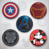 Reconnect Usb Marvel Captain America 10 Watts Wireless Charger, Led Indicator Ring, Qi Certified For Cellular Phones S (Marvel Avengers) - Black