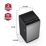 Toshiba 8 Kg 5 Star Fully Automatic Top Loading Washing Machine (AW-M901B-IND(SG), Silver, Quick Wash, Delay Wash)