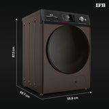 IFB 9/6/3 kg Fully Automatic Washer Dryer Refresher with Steam Refresh, AI Powered, 100% Dry Clothes, 9 Swirl Wash Mimic Handwashing, WiFi & Eco Inverter Motor (WDR Executive ZMN, Mocha)