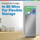 BOSCH Series 4 368 Litres 3 Star Frost Free Double Door Refrigerator (CTC39K03NI, Smoky Steel)