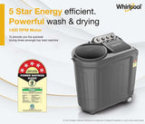 Whirlpool 9 kg 5 Star Semi-Automatic Top Loading Washing Machine (MAGIC CLEAN 9.0 GREY DAZZLE,2x Drying Power)