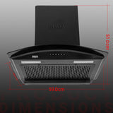 Inalsa Cooker Hood Zylo 60BKMAC
