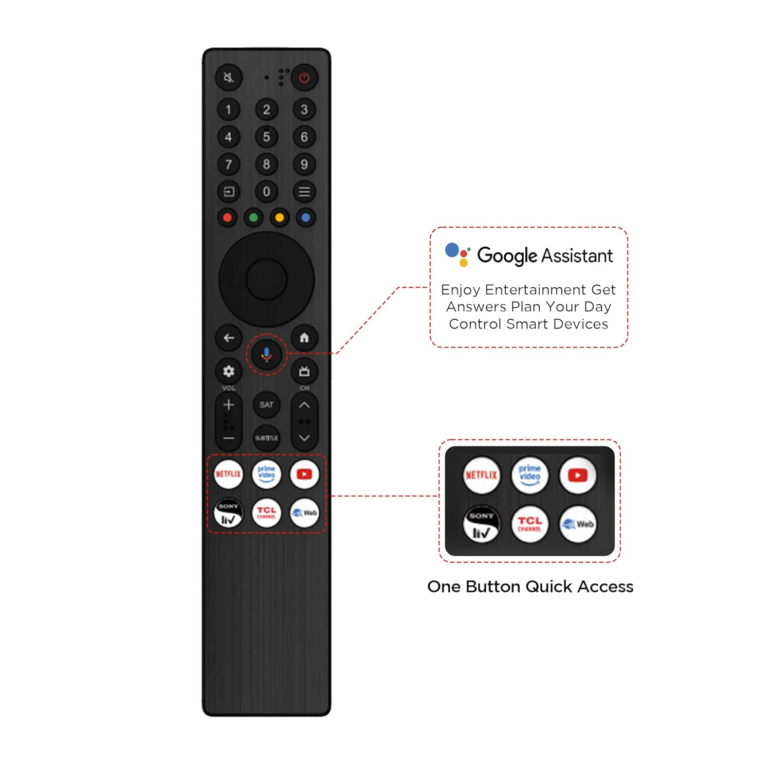 TCL 139 cm (55 inches) Metallic Bezel Less Series 4K Ultra HD Smart LED Google TV 55V6C (Black)