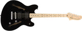 FENDER 0370590506 ( Affinity Series Starcaster, Maple Fingerboard Black) Solid Body Electric Guitar
