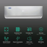 Blue Star 2 Ton 2 Star Split AC (2023 Model, Copper Condenser, Dust Filter, FB224DNU)
