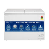 Haier 301 L Double Door Standard Deep Freezer (White, Convertible Freezer, HFC-320DM5, 5 Star)