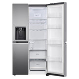 LG 630 L 3 Star Frost Free Smart Inverter Wi-Fi Double Door Side by Side Refrigerator (GL-L257CPZ3, Shiny Steel, Convertible, Door Cooling, Multi Air Flow | With Water & Ice Dispenser)