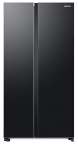 Samsung 653 L, 3 Star, Frost Free, Double Door, Convertible 5-in-1 Digital Inverter, Side By Side AI Enabled Smart Refrigerator with WiFi (RS76CG8003B1HL, Black Matt)