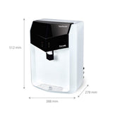 Hindware Elara iPro RO+UF+Minerals+UV LED Rectangular Water Purification Unit, Black