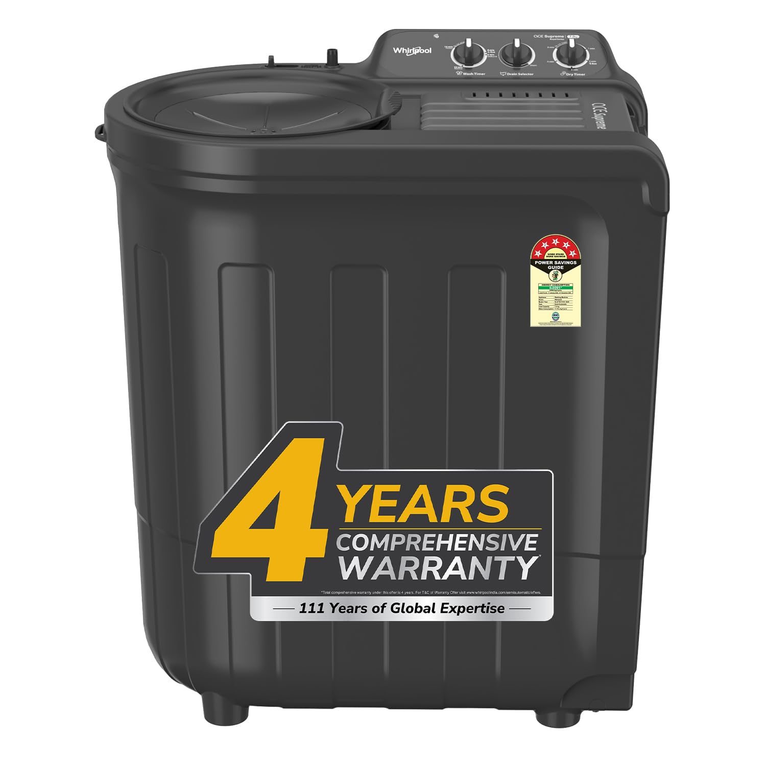 Whirlpool 7.5 kg 5 Star, Ace Wash Station Semi Automatic Top Load Grey (Touched Up)