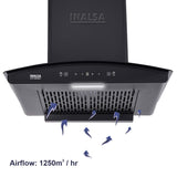 Inalsa Cooker Hood Zylo 60BKMAC