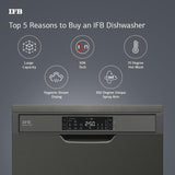 IFB 16 Place Settings with DeepClean Technology Powered by AI Freestanding Dishwasher (Neptune VX16, Inox Grey, Largest Capacity Washes upto 92 Utensils)