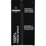 Haier 602L 3Star 2 Door Side by Side Frost Free Refrigerator|100% Convertible|Expert Inverter Technology|Digital Display Panel|Triple Twist Ice Maker|HRS-682KS