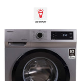 TOSHIBA 7.5 kg Fully Automatic Front Load Washing Machine with In-built Heater Silver (TW-BJ85S2-IND(SK))