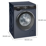 Siemens 8kg 5 Star Stain Treatment Fully Automatic Front Load Washing Machine with Built in Heater (WG34A20PIN, Pretreatment Function & Hygiene Program and 5 Star Inverter, Dark Lake)