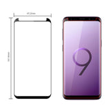 Stuffcool Mighty 3D Curved Full Screen Tempered Glass Screen Protector for Samsung Galaxy S9 - Black with Applicator (Case Friendly & Edge to Edge)