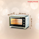 Morphy Richards 60 Liter 60RCSS Luxe Chef Oven Toaster Griller, with Convection and Rotisserie Function (Gold, Regular, 60 Liter)