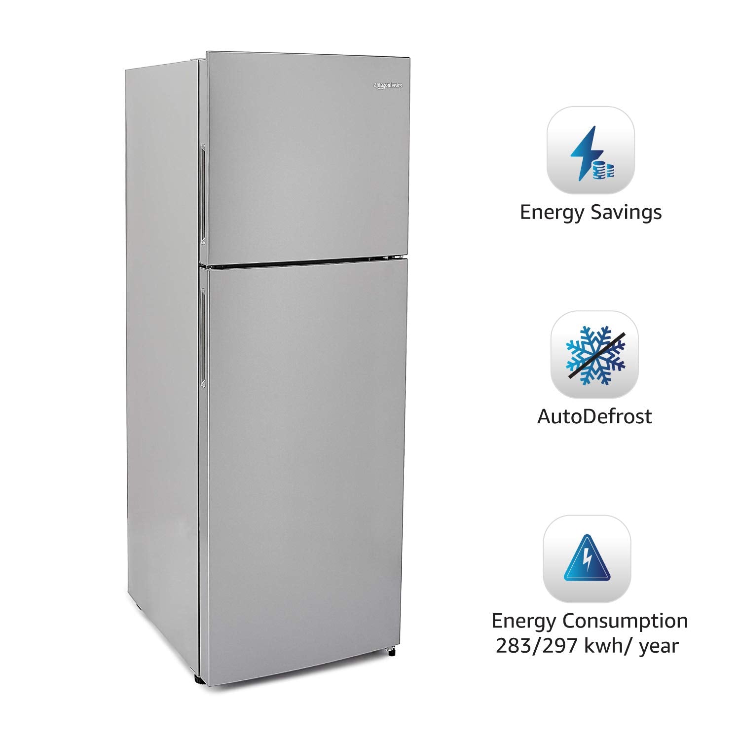 AmazonBasics 411 L 2 star Frost Free Double Door Refrigerator (Multi-airflow system, 2022 Model) (Minor Used)