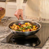 Arttdinox by Jindal Lifestyle Reflecto TriPly Stainless Steel Frypan with Glass Lid | Steel Fry pan for Cooking | Frying pan Triply | Gas & Induction Compatible, 2.3L/ 26cm, Silver | Jindal Stainless