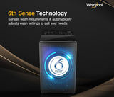 Whirlpool 10 Kg 5 Star MAGIC CLEAN BW PRO Heater Fully Automatic Top Load Washing Machine (MAGIC CLEAN BW PRO H 10 KG Mn GREY with In-Built Heater)