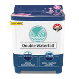 Voltas beko, A Tata Product 8.5 kg 5 Star Semi-Automatic Top Load Washing Machine With Double Water Fall technology (2024 Model, WTT85DBLG/FLRB5, Blue, Special Pulsator & 5 Knob Control Method)