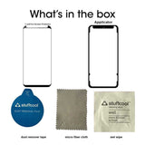 Stuffcool Mighty 3D Curved Full Screen Tempered Glass Screen Protector for Samsung Galaxy S9 - Black with Applicator (Case Friendly & Edge to Edge)