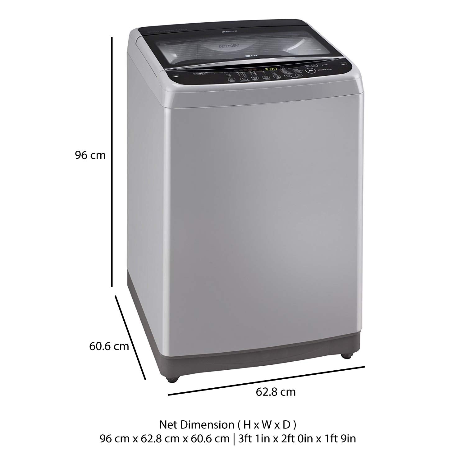 LG 6.2 kg Inverter Fully-Automatic Top Loading Washing Machine ( T7288NDDLG.ASFPEIL )