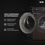 IFB 9/6/3 kg Fully Automatic Washer Dryer Refresher with Steam Refresh, AI Powered, 100% Dry Clothes, 9 Swirl Wash Mimic Handwashing, WiFi & Eco Inverter Motor (WDR Executive ZMN, Mocha)