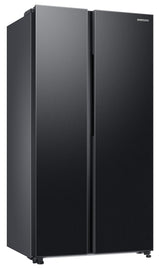 Samsung 653 L, 3 Star, Frost Free, Double Door, Convertible 5-in-1 Digital Inverter, Side By Side AI Enabled Smart Refrigerator with WiFi (RS76CG8003B1HL, Black Matt)
