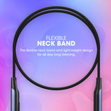 ZEBRONICS Zeb Evolve Wireless Bluetooth in Ear Neckband Earphone, Rapid Charge, Dual Pairing, Magnetic earpiece,Voice Assistant with Mic (Blue)