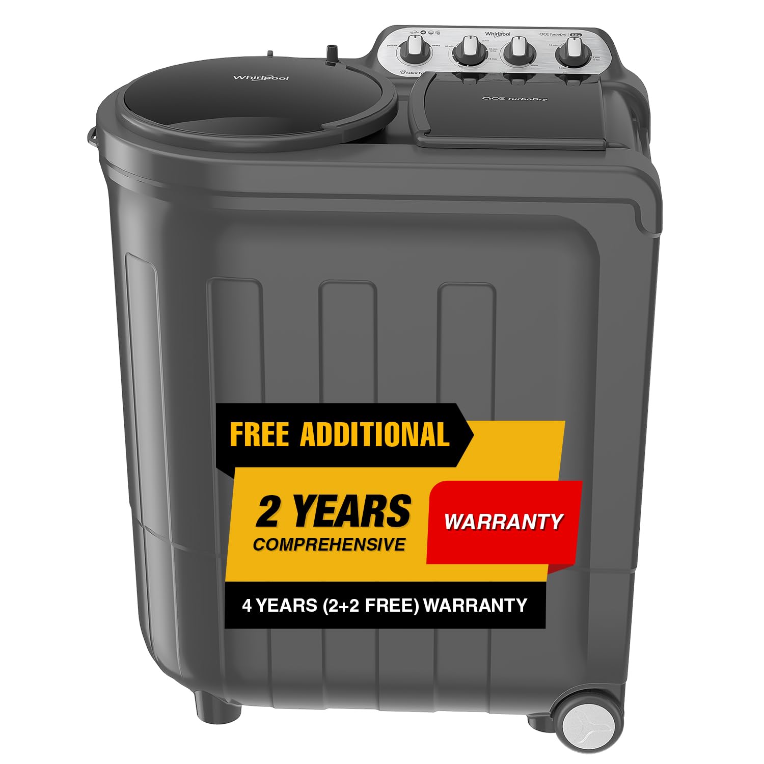 Whirlpool 8.5 kg 5 Star Semi-Automatic Top Loading Washing Machine (ACE DRY 8.5 Kg, GREY DAZZLE