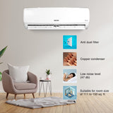 Voltas 185V Vectra Elegant 1.5 Ton 5 Star Inverter Split AC |4-in-1 Adjustable mode| Energy Efficient| Anti dust filter with Anti-Microbial coating | Copper Coil| Sleep Mode | Memory Restart| White