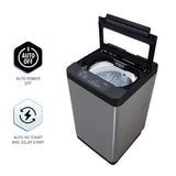 Panasonic 6.5 Kg 5 Star Fully-Automatic Top Load Washing Machine (2024 Model, NA-F65LF3CRB, Charcoal Inox Grey, 12 Wash Program, Active Foam Wash Technology, Antibacterial Water Inlet)