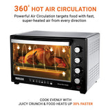 Inalsa Oven MasterChef 46SSRC OTG (46 Liter) with Motorised Rotisserie and Convection, 2000W, 4 Stage Heat Selection, Stainless-Steel Finish| Suitable For Big Families (Silver)