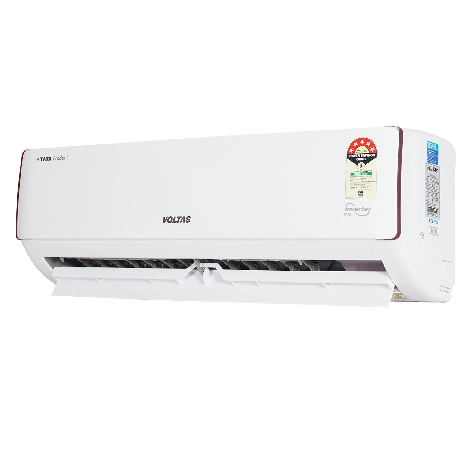 VOLTAS 185V Vectra Eden 1.5 Ton 5 Star Inverter Split AC (Copper Condenser, Dust Filter)