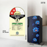 IFB 187L 2 Star Direct-Cool Single Door Refrigerator with 30 Hrs Cooling Retention, Big Vegetable Box, XL Bottle Bin & 4 Year Super Warranty (2026, IFBDC-213BXBWE, Wild Flower Blue)