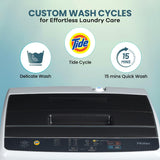 Haier 6 kg 5 Star Oceanus Wave Drum Washing Machine Fully Automatic Top Load (HWM60-AE, Moonlight Silver)