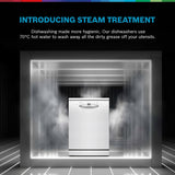 Bosch 14 Place Setting with intensive Kadhai Program, Steam Treatment,WiFi, 3-Stage Adjustable Upper Rack - (SMS6IKW01I - White,Glass Protection Technology)