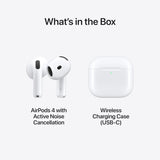 Apple AirPods 4 Wireless Earbuds with Active Noise Cancellation
