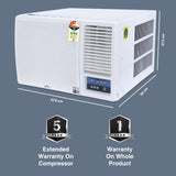 Godrej 1 Ton 3 Star, Turbo Mode Window AC (AC 1T WFC 12UTC3 WWA)