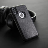 Apple iPhone X / XS Leather Case - Black