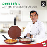 Wonderchef Tivoli 4 Pcs Cookware Set Red