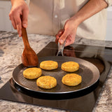 Arttdinox Triply Non Stick Tawa Stellar Stainless Steel | Etched Dosa Non Stick Pan | Tava for Roti | Gas and Induction Base | By Jindal Lifestyle, 28cm,