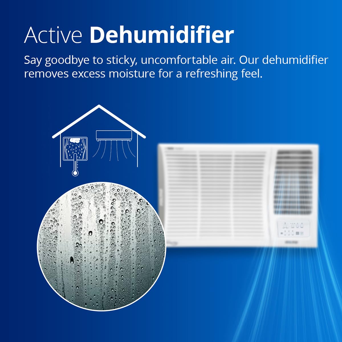 Voltas 185V Vertis Elite A 1.5 Ton 5 Star Inverter Window AC |2-in-1 Adjustable mode| Energy Efficient| Anti dust filter with Anti-Microbial coating | Copper Coil| Sleep Mode | Memory Restart| White