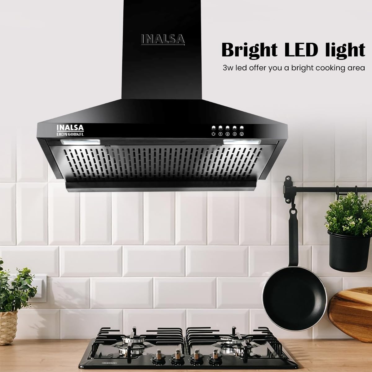 Inalsa Cooker Hood Ekon 60BK