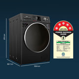 IFB 11 Kg 5 Star, DeepClean®, AI Powered, WiFi, Fully Automatic Front Load Washing Machine (EXECUTIVE PLUS BXN 1114KH, PowerSteam®, 9 Swirl, Steam Refresh, Inbuilt Heater, Eco Inverter, Black VCM)