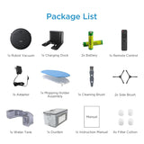 Midea I2A Robotic Vacuum Cleaner with Remote |Wet & Dry |BLDC Motor | 1200Pa Strong Suction | Anti Fall Function | Anti-Collision & Auto Return Charge Function, 110 Minutes, Black