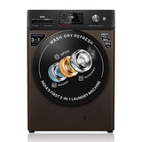 IFB 9/6/3 kg Fully Automatic Washer Dryer Refresher with Steam Refresh, AI Powered, 100% Dry Clothes, 9 Swirl Wash Mimic Handwashing, WiFi & Eco Inverter Motor (WDR Executive ZMN, Mocha)